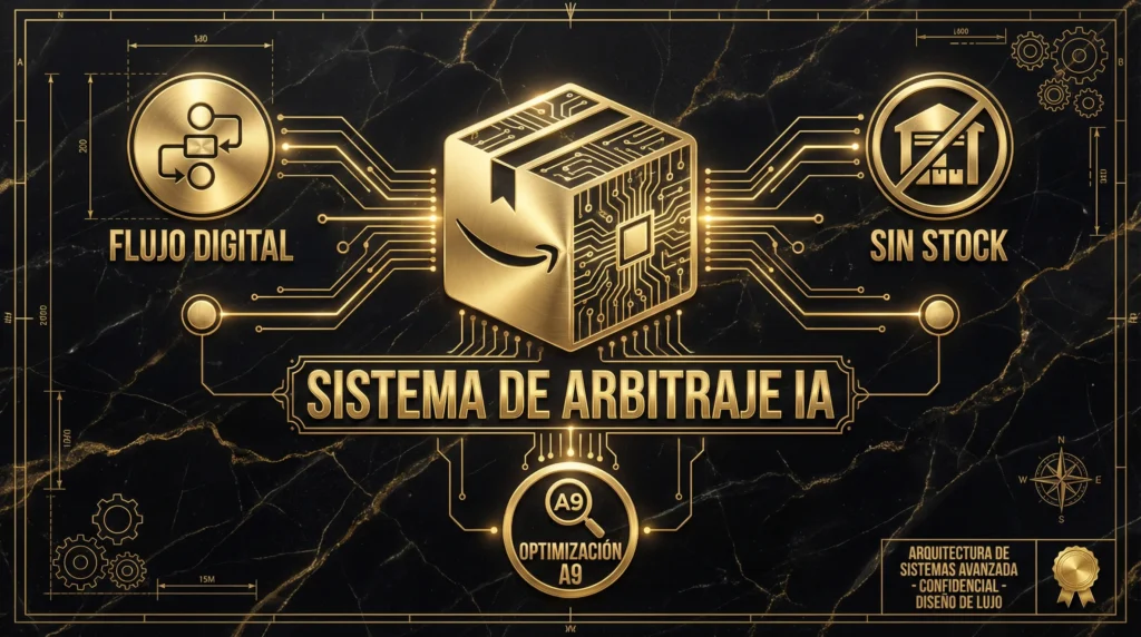 Vender en Amazon sin productos 2026: sistema de arbitraje IA con flujo digital, sin stock y optimización A9