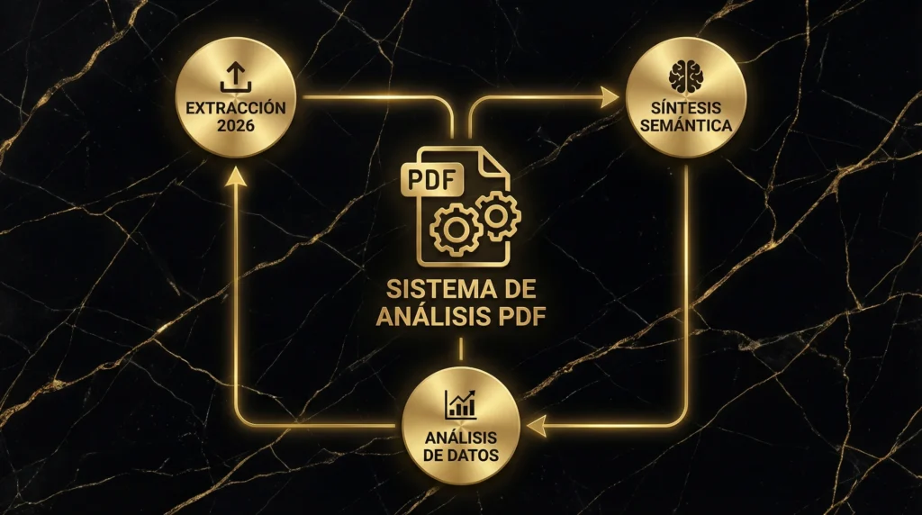 Resumen de PDF con IA 2026: sistema de análisis con extracción, síntesis semántica y análisis de datos
