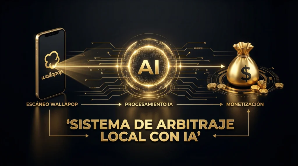 Ganar dinero con Wallapop con IA 2026: sistema de arbitraje local con escáneo, procesamiento IA y monetización