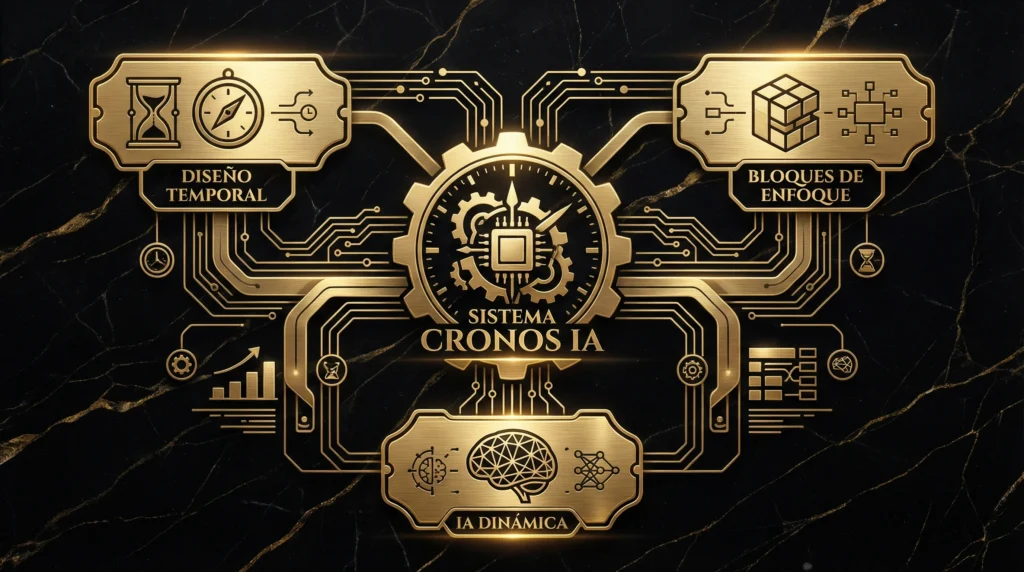 Calendario Inteligente con IA 2026: sistema Cronos con diseño temporal, bloques de enfoque e IA dinámica