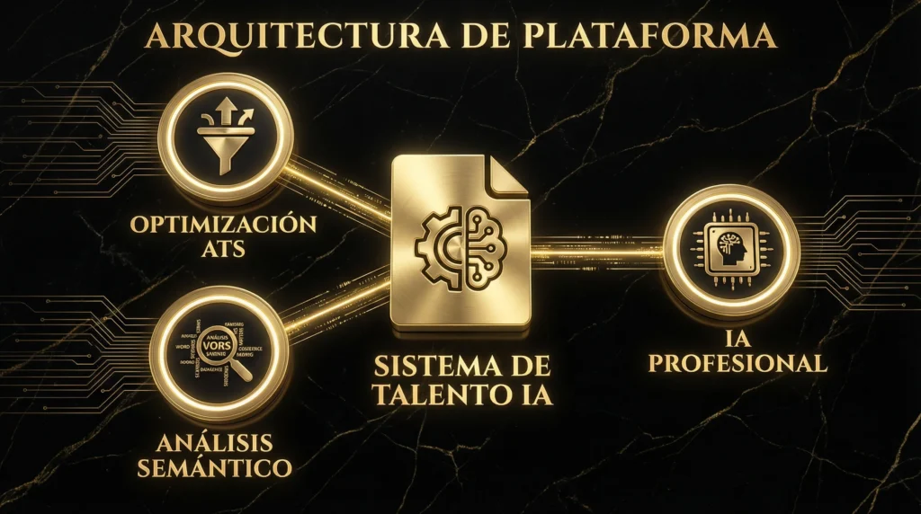 CV con IA 2026: arquitectura del sistema de talento con optimización ATS, análisis semántico e IA profesional