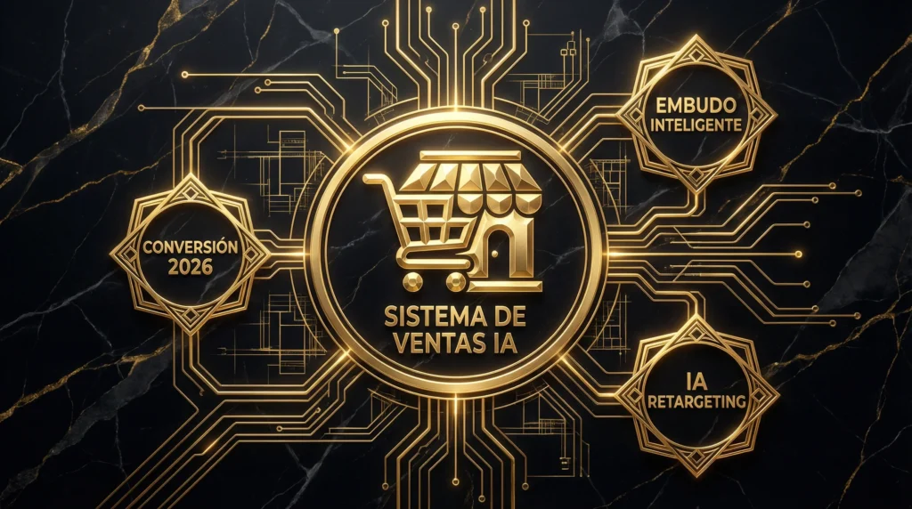 Tienda online 2026: sistema de ventas IA con conversión, embudo inteligente e IA retargeting
