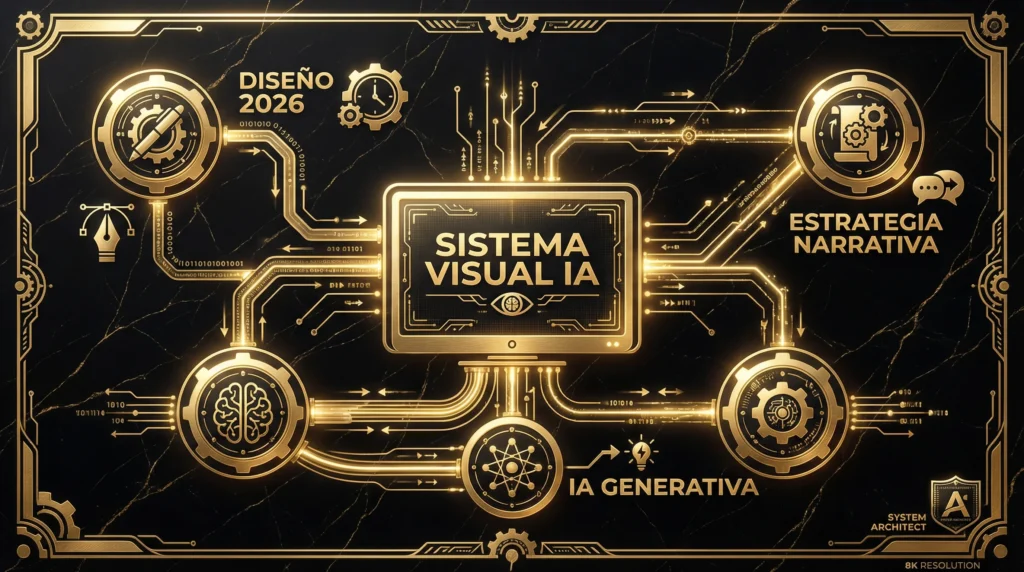 Presentaciones con IA 2026: arquitectura del sistema visual con estrategia narrativa e IA generativa