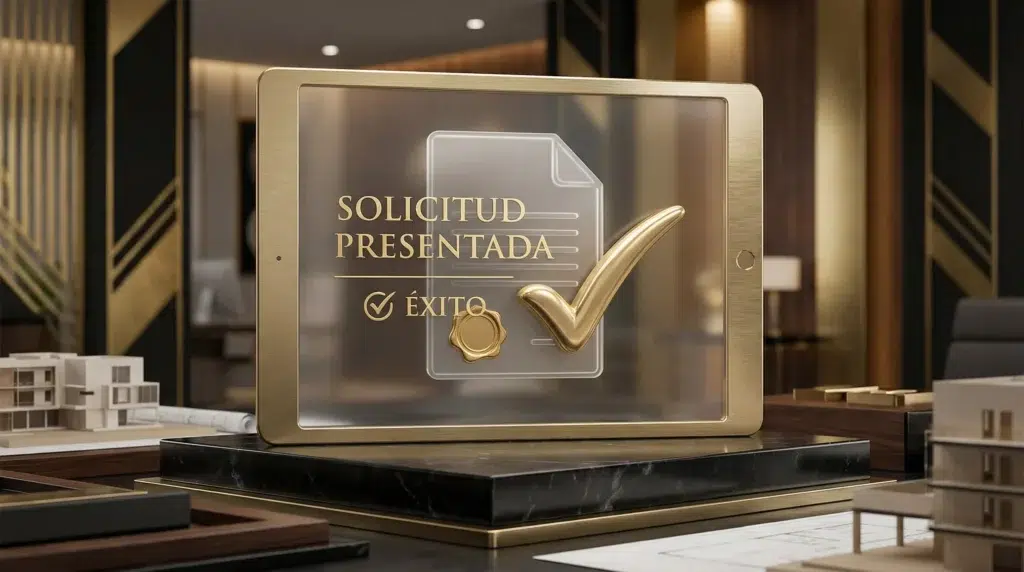 Justificante oficial de solicitud de la Ayuda de 200 euros con sello de verificación digital.