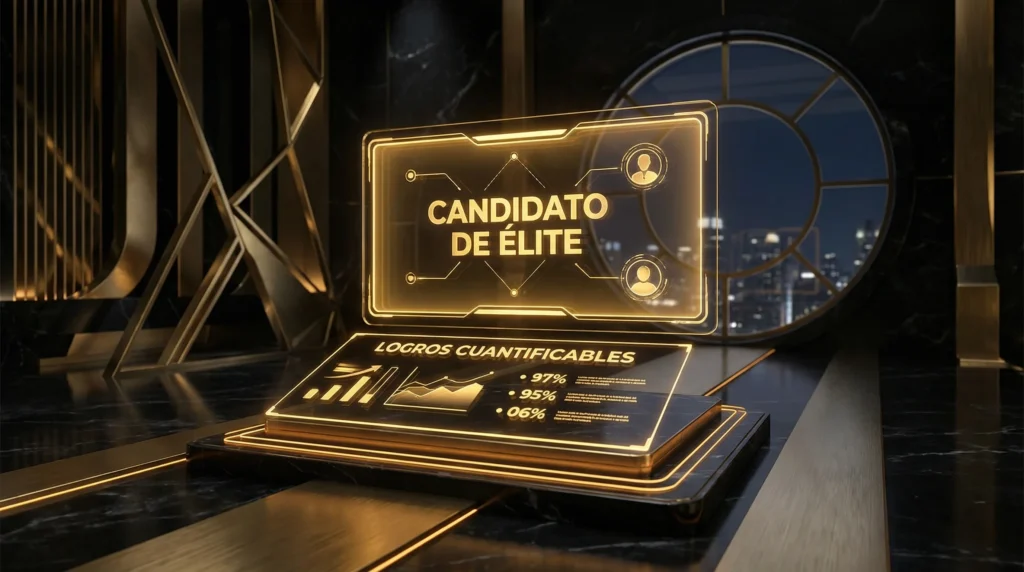 CV con IA 2026: candidato de élite con logros cuantificables generados por inteligencia artificial