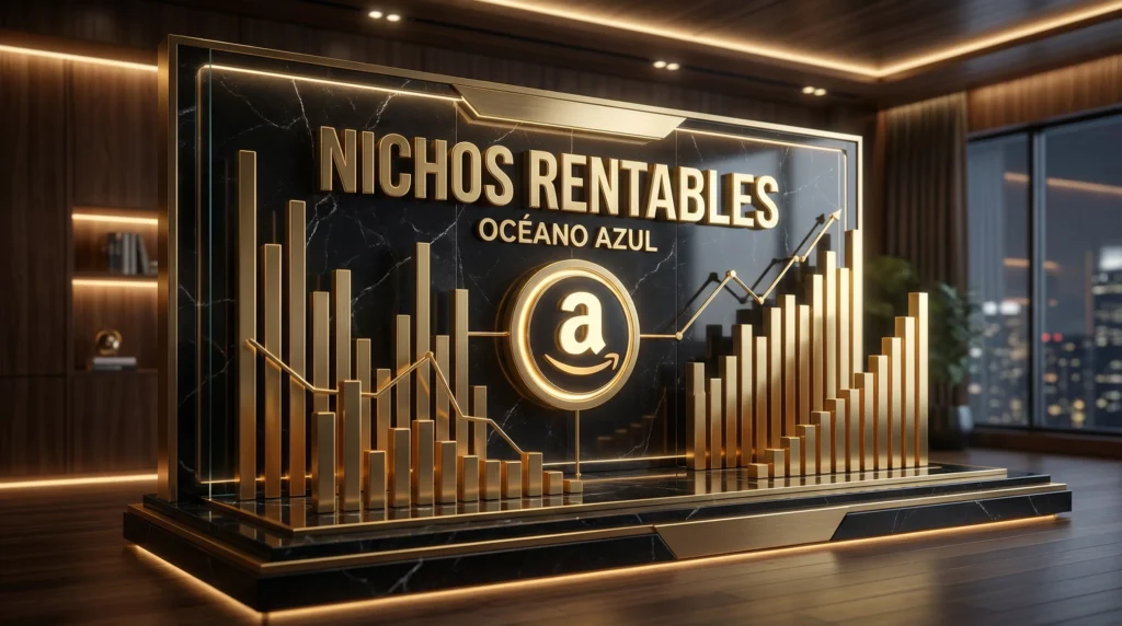 Vender en Amazon sin productos 2026: nichos rentables y océano azul detectados con inteligencia artificial