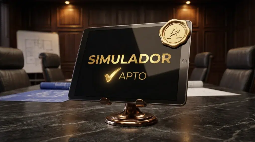 Resultado positivo en el simulador oficial del Ingreso Mínimo Vital con sello de verificación digital.