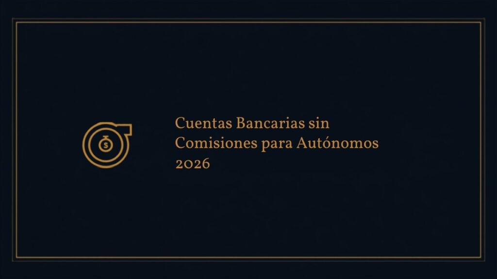 Ilustración sobre cuentas bancarias sin comisiones para autónomos en 2026