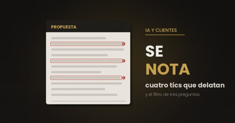 Documento de propuesta comercial con tres líneas marcadas en rojo y la anotación de que suena a cualquiera